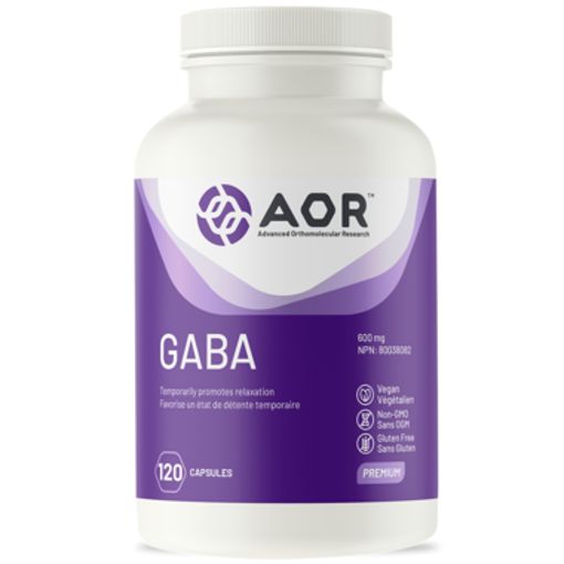 Picture of AOR GABA - CAPSULES 600MG 120S